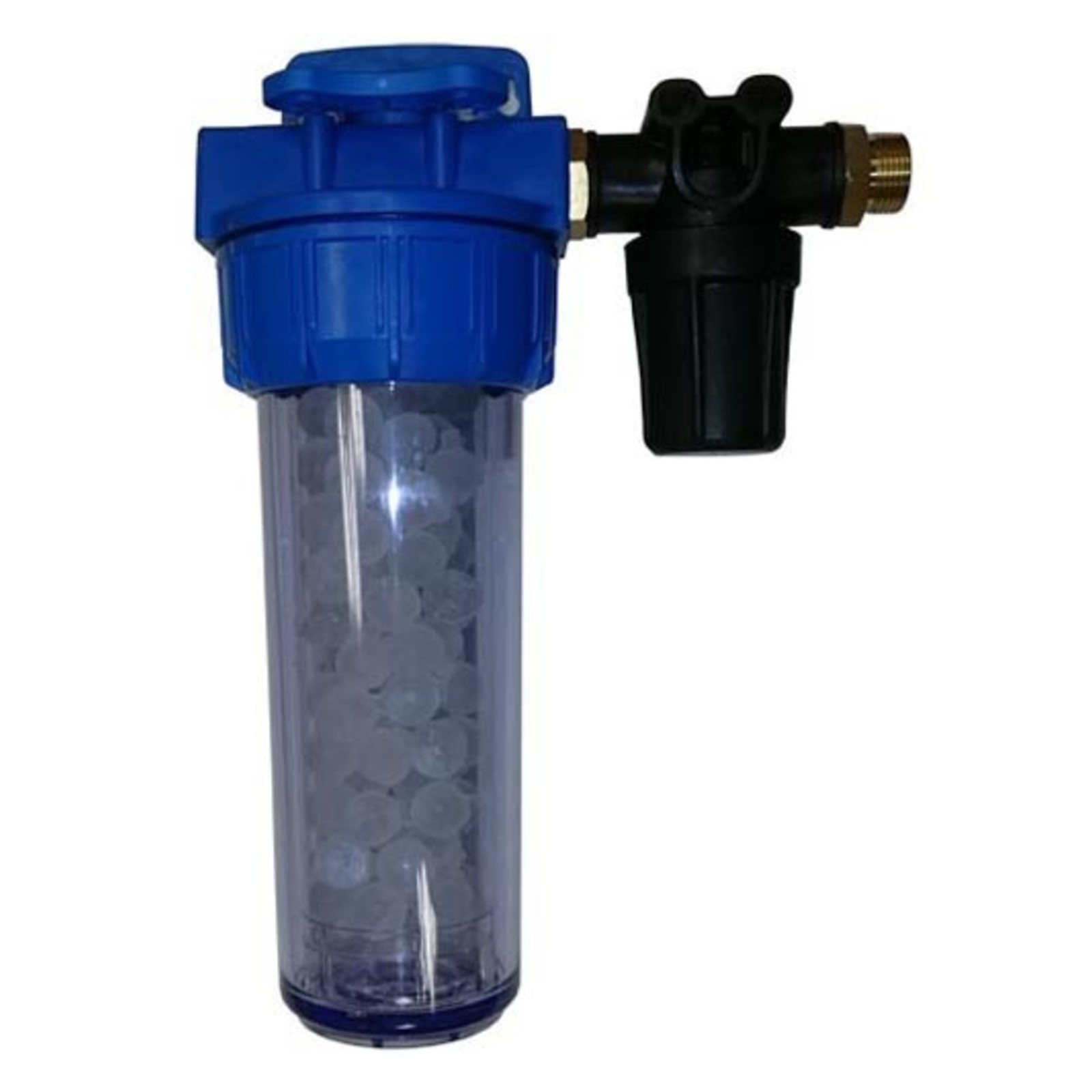 KIT PRÉVENTIF ANTICALCAIRE AVEC FILTRE CRISTAUX POLYPHOSPHATE À FIXER SUR L'ARRIVÉE D'EAU DIMACO - KITCALC