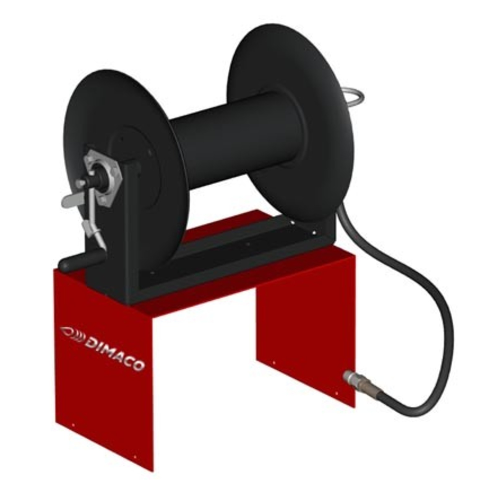 KIT ENROULEUR ET CADRE DE FIXATION GALVANISÉS POUR GAMME IG GALVANISÉE  10/12 CV CAPACITÉ MAX. : 50 M FLEXIBLE 5/16 OU 40 M FLEXIBLE 3/8 DIMACO - KITENROULIG10