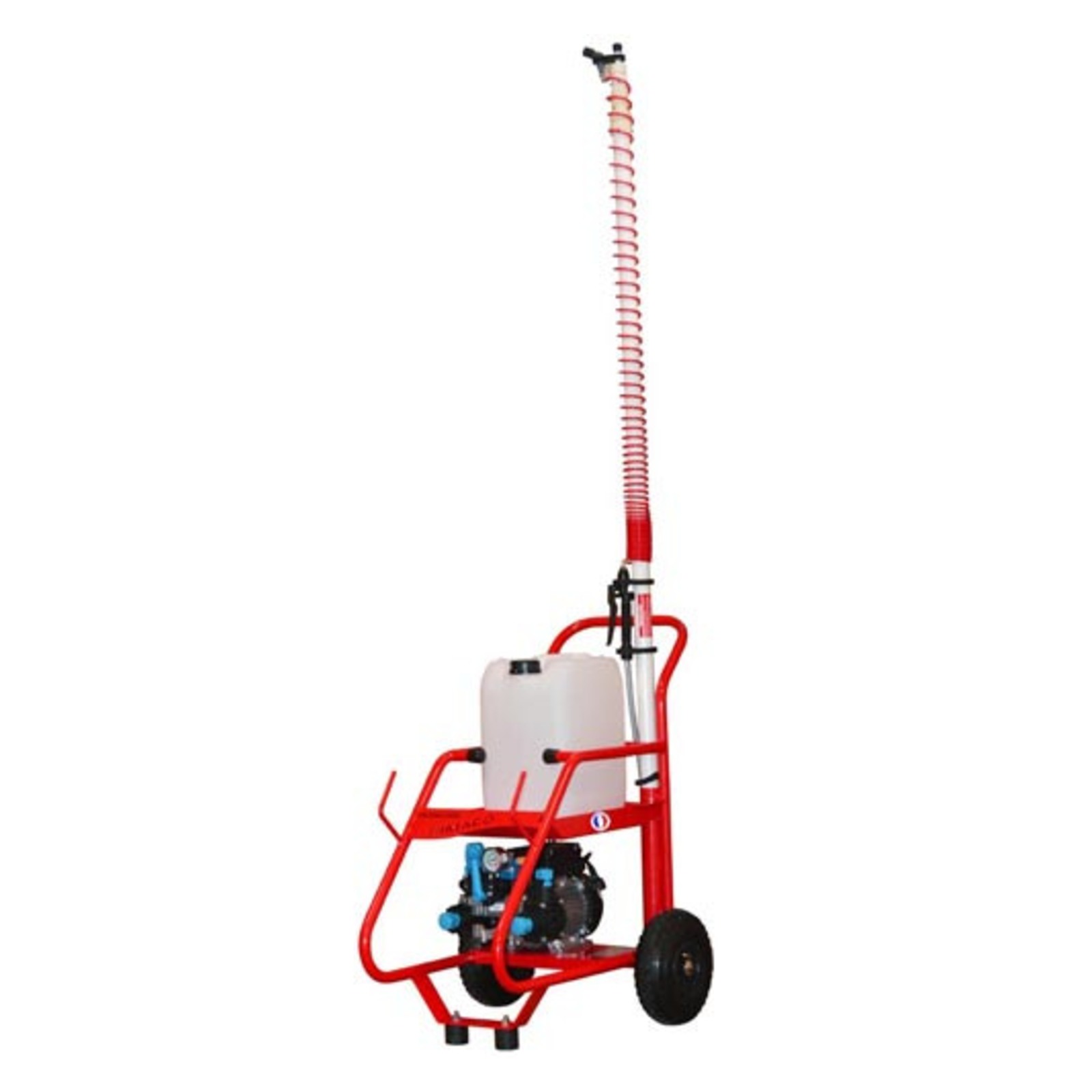 PULVÉRISATEUR MOTEUR ÉLECTRIQUE MONOPHASÉ  25 M 19 L/MIN 20 BAR + ED3 + ENROULEUR ABS + CHASSIS ET CAPOT INOX DIMACO - PE20INOXED3