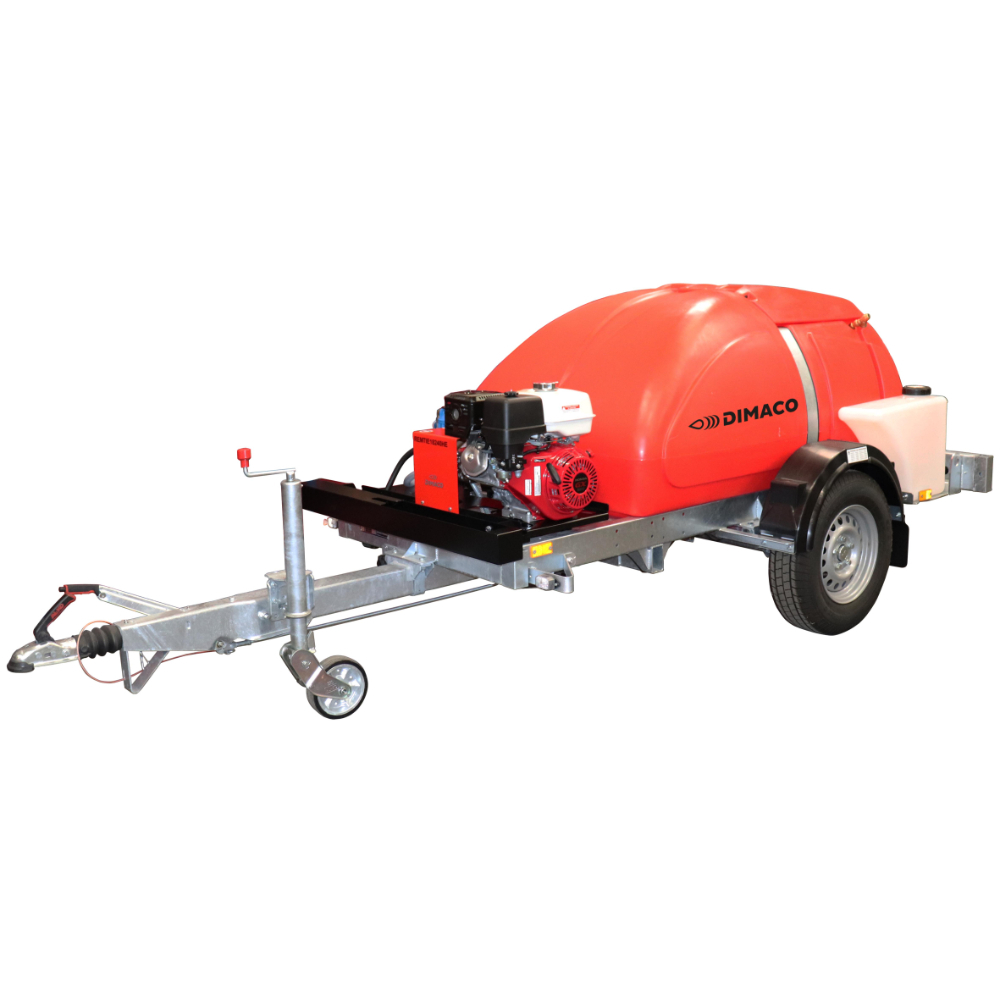 Nettoyeur HP sur remorque 900 l/h 200 b Moteur Diesel YANMAR 10 CV - DIMACO - REMTID15200YDE