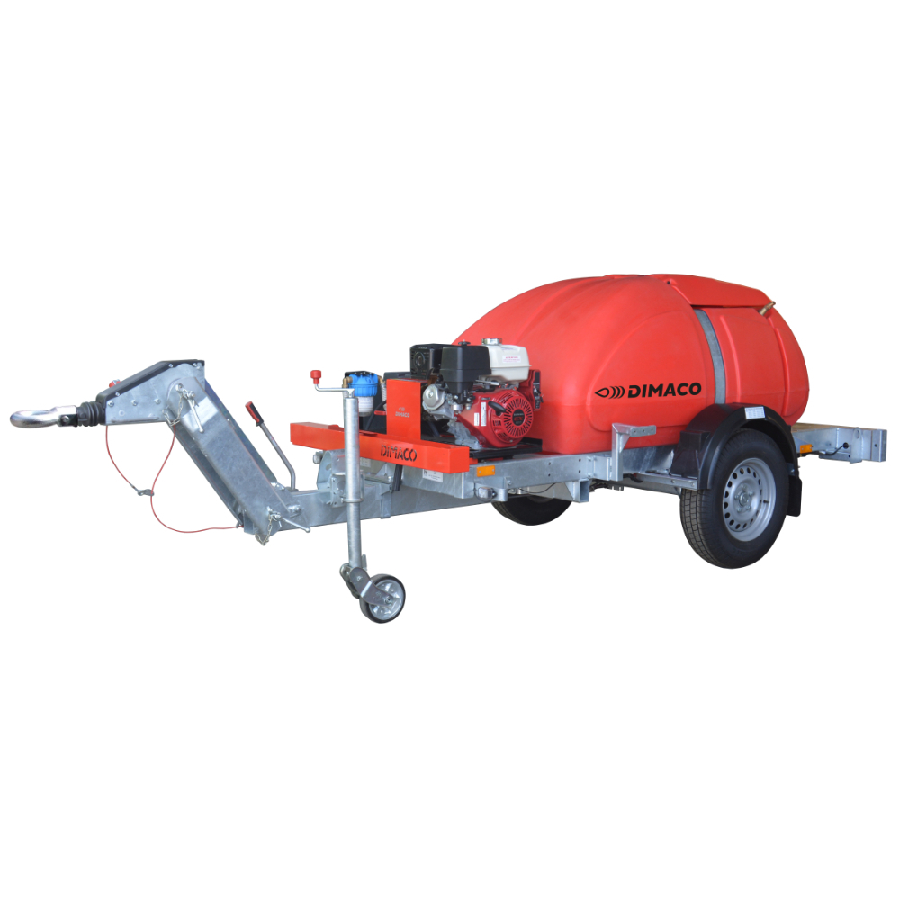 Nettoyeur HP sur remorque 2460 l/h 150 b Moteur Essence HONDA - DIMACO - REMTIE41150HDEL