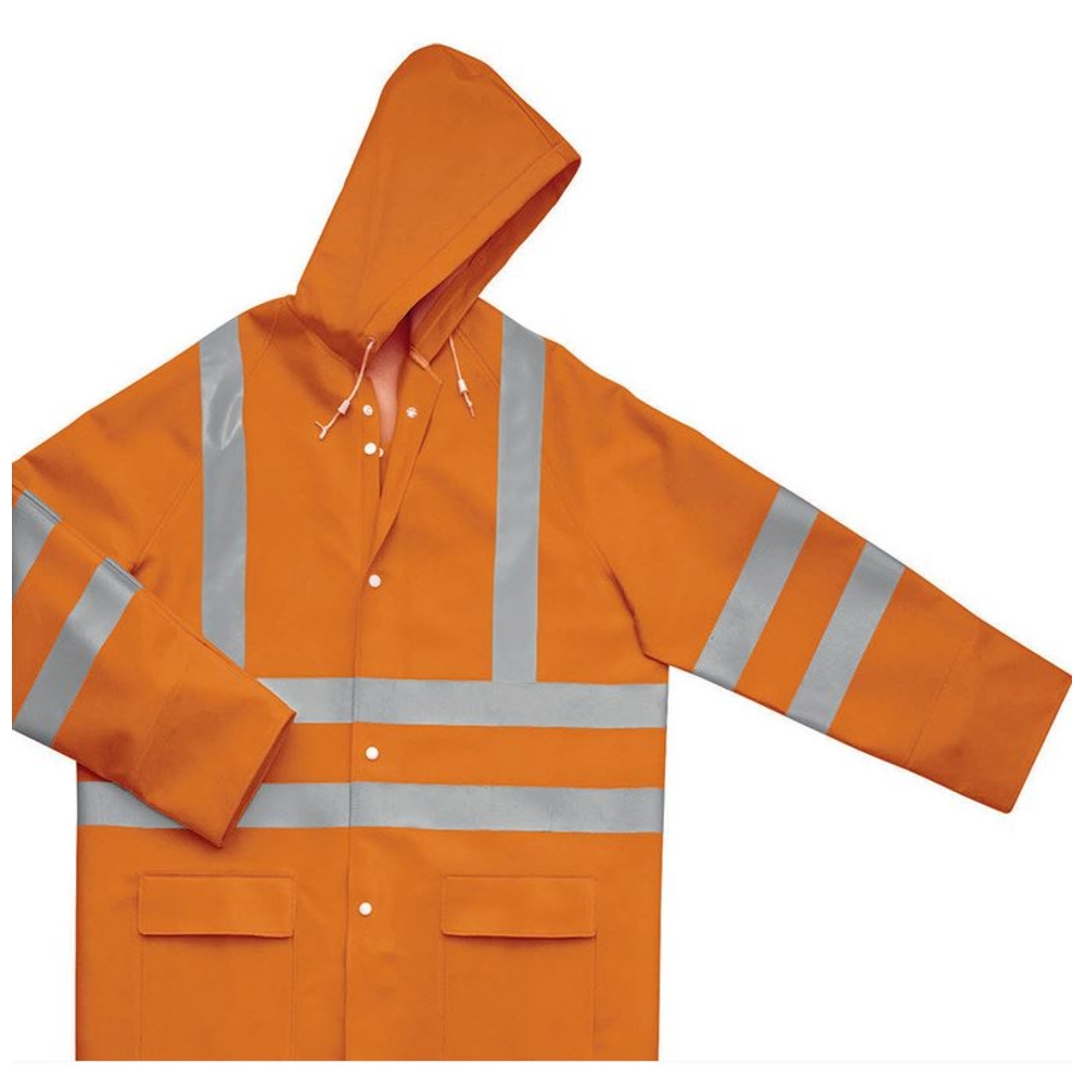 Veste de pluie haute visibilité imperméable orange DELTA PLUS 900VESHVOR
