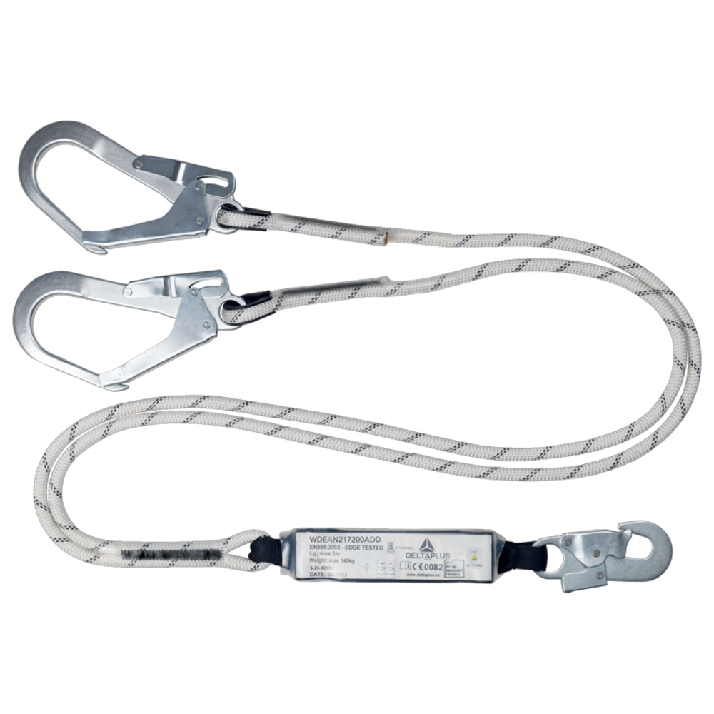 LONGE DOUBLE 2M CORDE TRESSÉE - DELTA PLUS - AN217200ADD