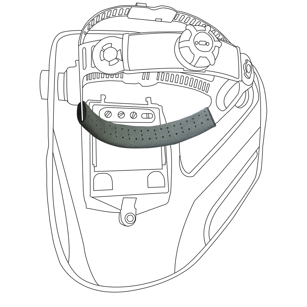 Basanes pour casques soudeurs DELTA PLUS - D020BASWE0
