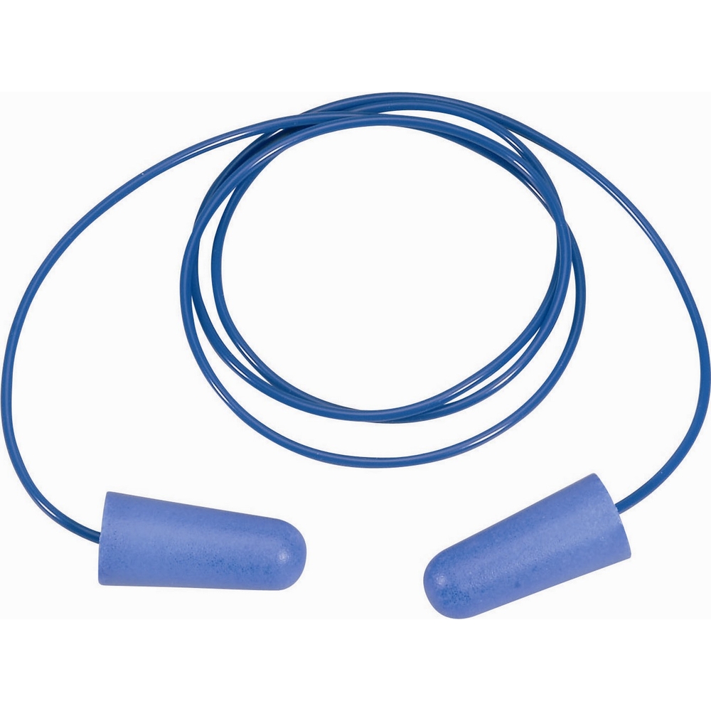 SACHET DE 10 PAIRES DE BOUCHONS D'OREILLE DELTA PLUS DETECTABLES EN POLYURETHANE SNR36DB - CONICDE010BL