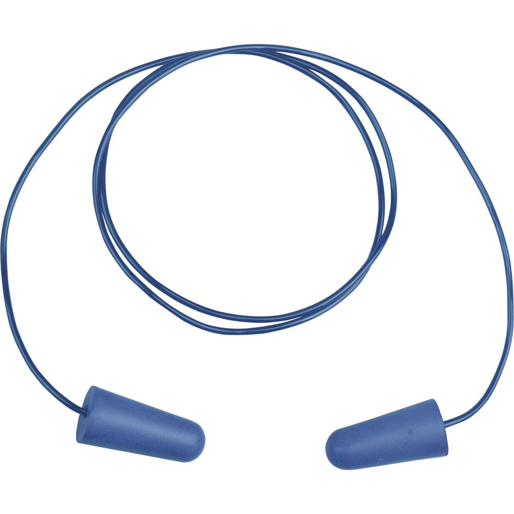 BOITE DE 200 PAIRES DE BOUCHONS D'OREILLE DETECTABLES EN POLYURETHANE DELTA PLUS - CONICDE200BL