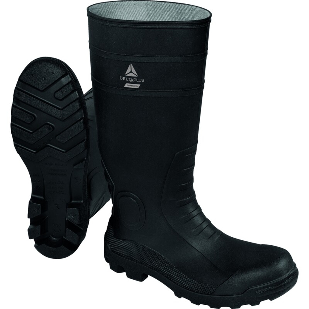 BOTTES DE SÉCURITÉ PVC COPPER S5 SRA NOIR - DELTA PLUS - COPPES5NO