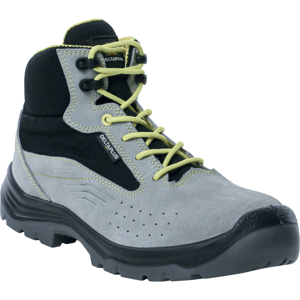 CHAUSSURE DE SECURITE HAUTE GRISE ET NOIR DELTA PLUS - DENALSPSGR