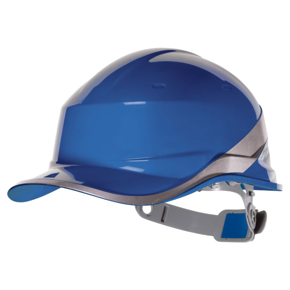 Casque de chantier bleu DIAMOND5 forme casquette baseball - DELTA PLUS - DIAM5BLFL