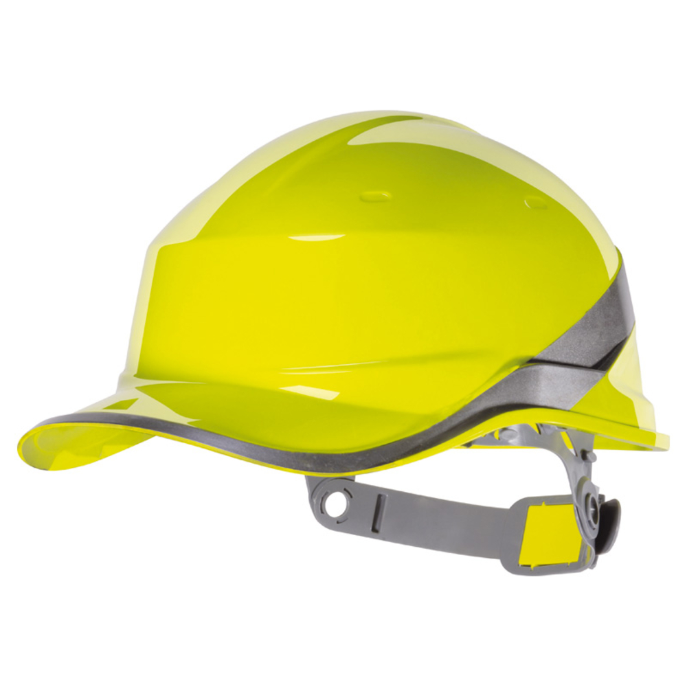 Casque de chantier jaune DIAMOND5 forme casquette baseball - DELTA PLUS - DIAM5JAFL