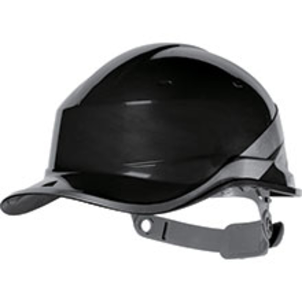 Casque de chantier noir DIAMOND5 forme casquette baseball - DELTA PLUS - DIAM5NO