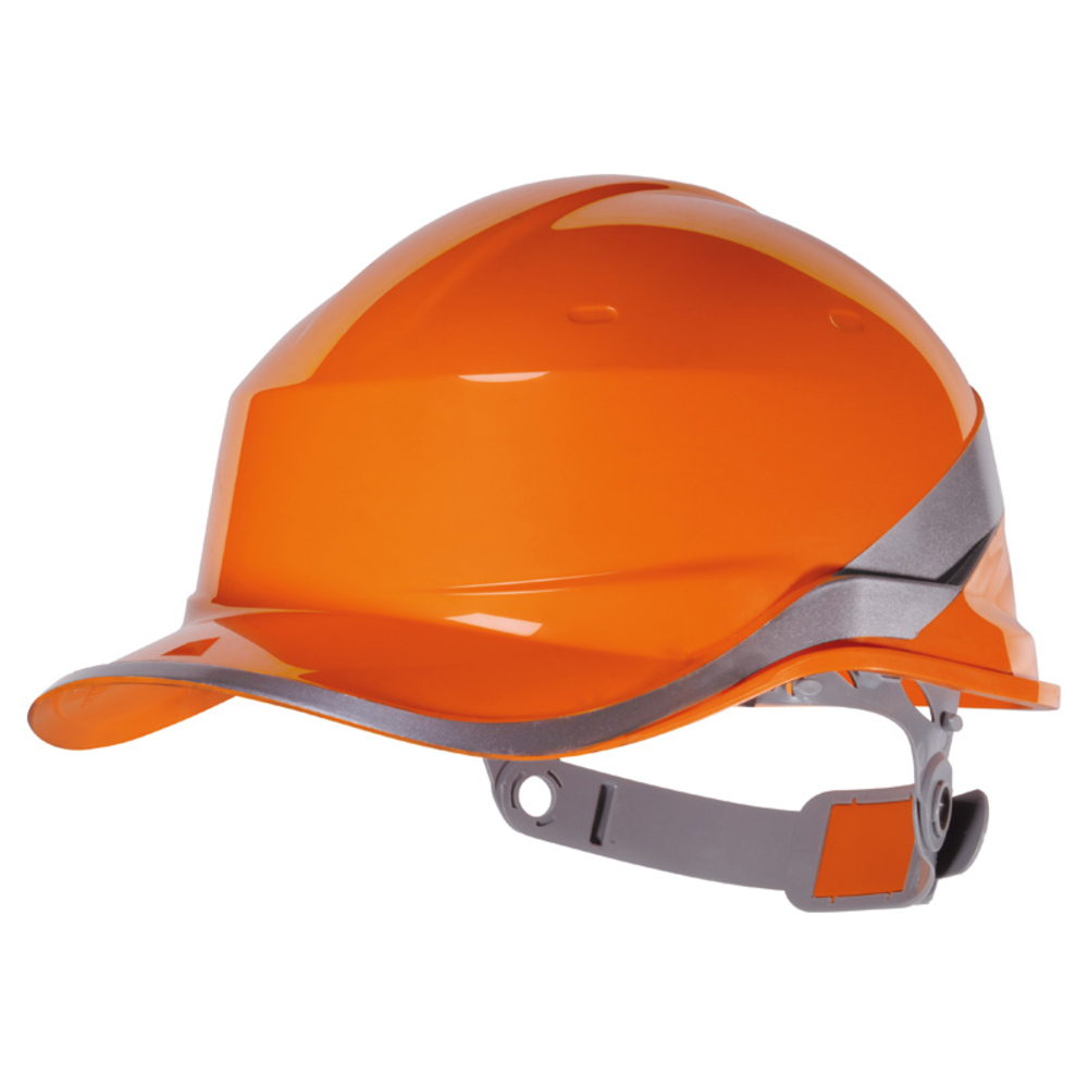 Casque de chantier orange DIAMOND5 forme casquette baseball - DELTA PLUS - DIAM5ORFL