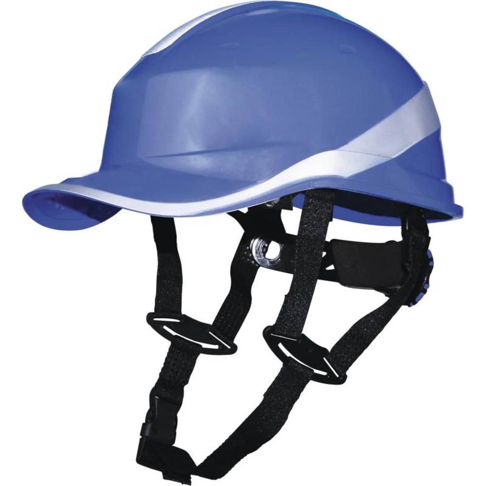 Casque de chantier BLEU DIAMOND V UP forme casquette baseball serrage rotor DELTA PLUS - DIAM5UPBLFL