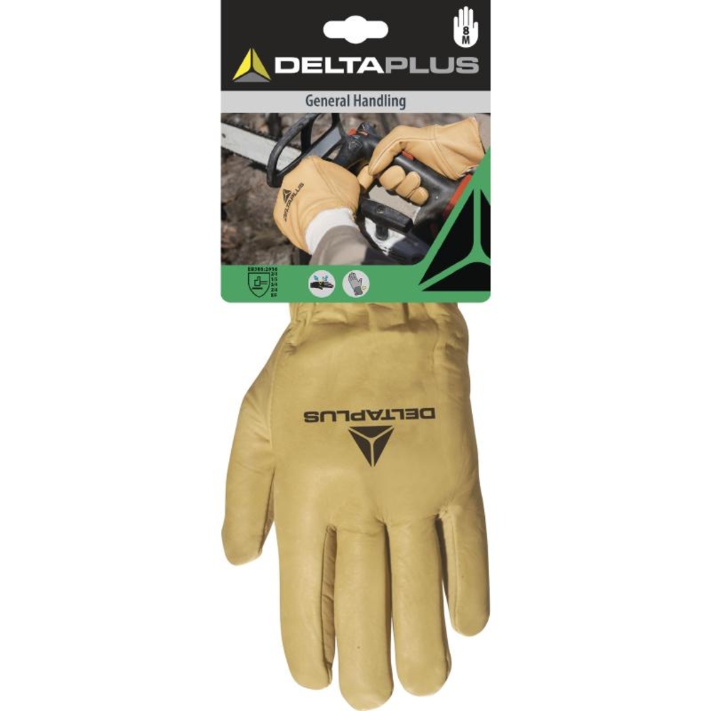 GANTS DELTA PLUS CUIR FLEUR DE BOVIN TRAITE HYDROFUGE - DPCBHV200