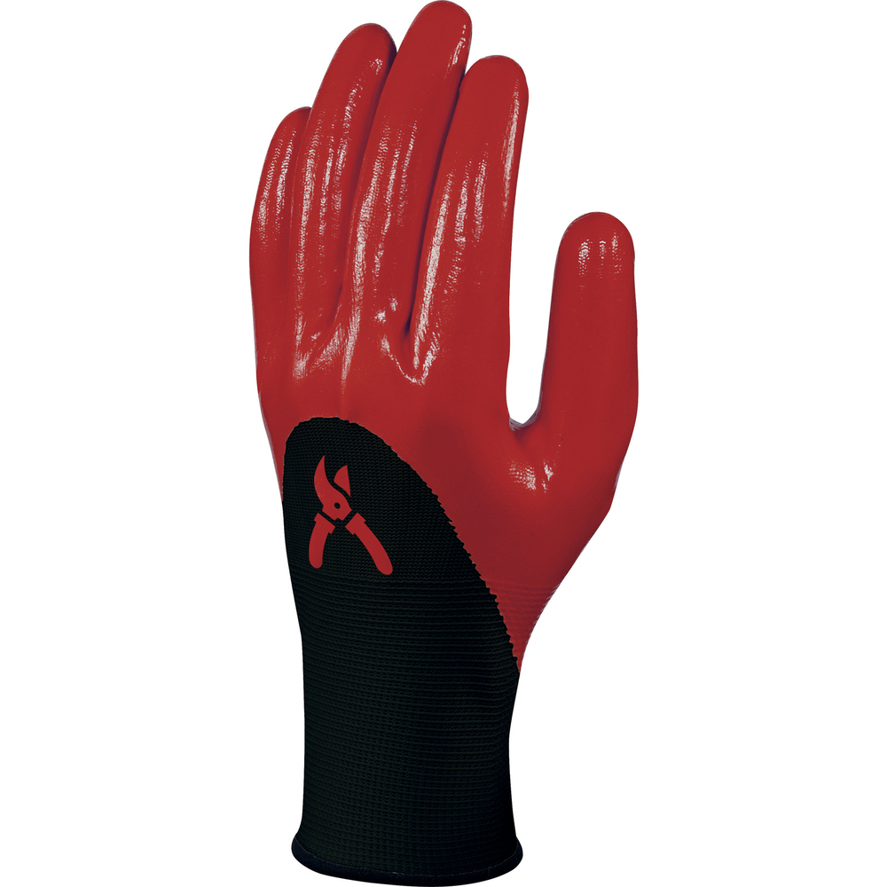 Gant tricot polyester - enduction nitrile paume doigts et mi-dos DELTA PLUS - D020DPVE715RO0