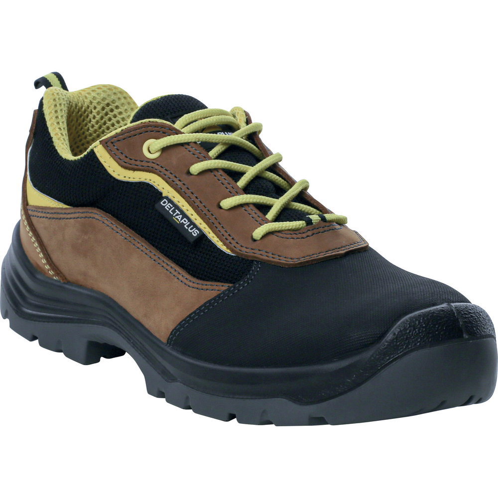 CHAUSSURE DE SECURITE BASSE NOIR ET MARRON DELTA PLUS - EIGERS3SMA