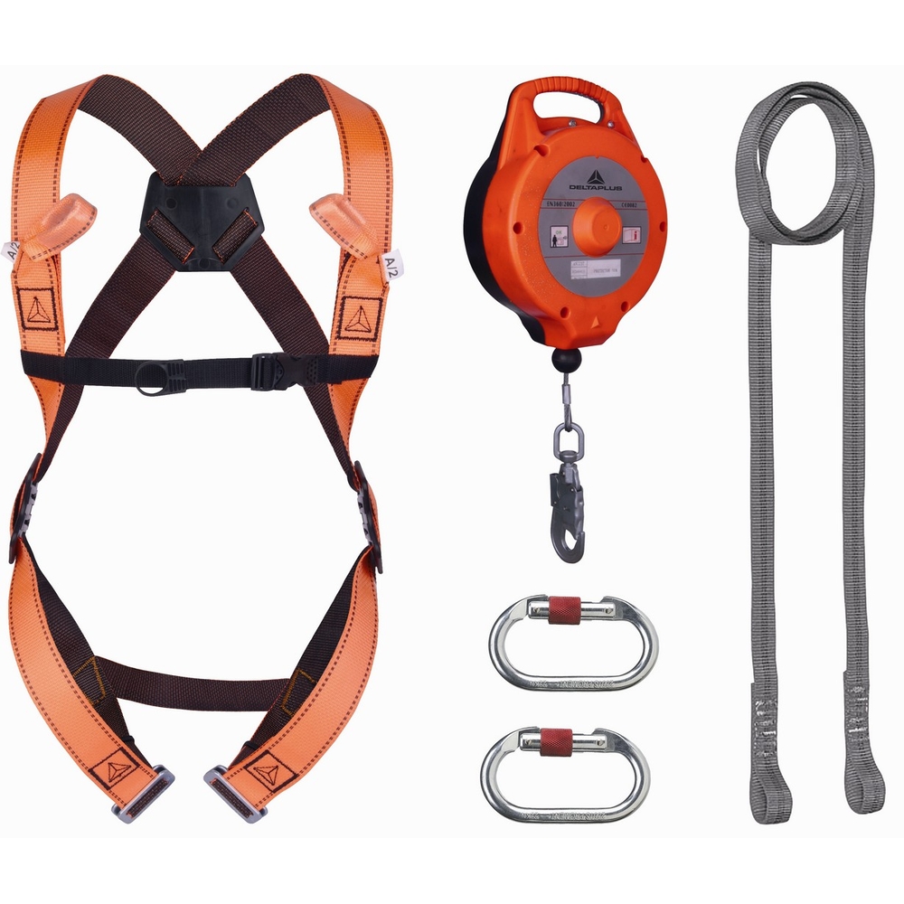 KIT ANTICHUTE DELTA PLUS 'VERTICAL & HORIZONTAL 10 M': HAR12 + AN123T + LO030 + AM002 - ELARA270
