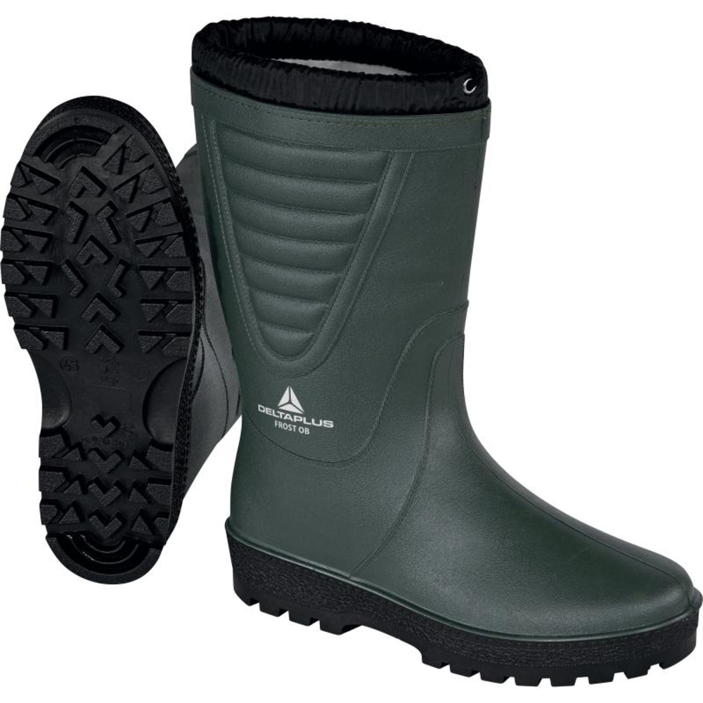 BOTTES DE TRAVAIL DELTA PLUS FOURREE EN PVC FROST OB SRA VERT- FROSTOBVE0
