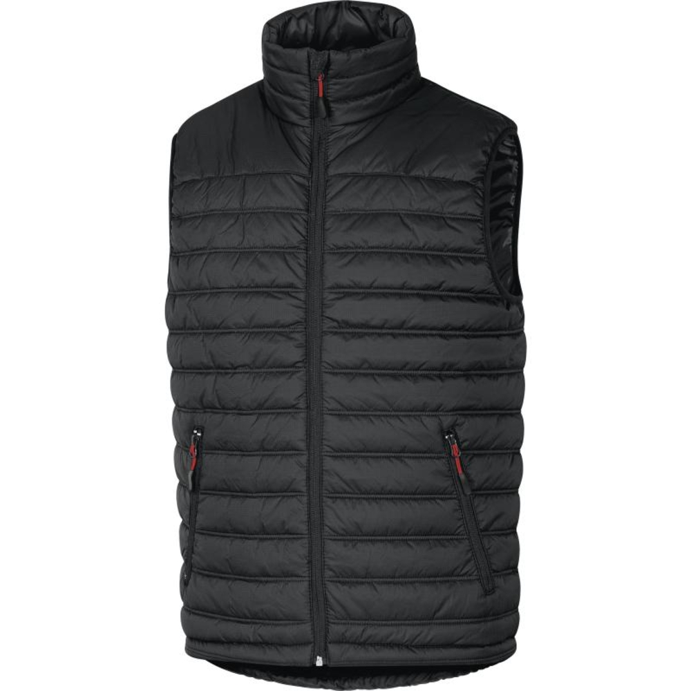 GILET DOUDOUNE DELTA PLUS POLYAMIDE RIPSTOP ENDUIT PU NOIR ROUGE - GDOONNR0