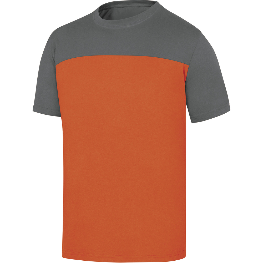 TEE-SHIRT 100% COTON GENOA2 ORANGE/GRIS - DELTA PLUS - GENO2OG