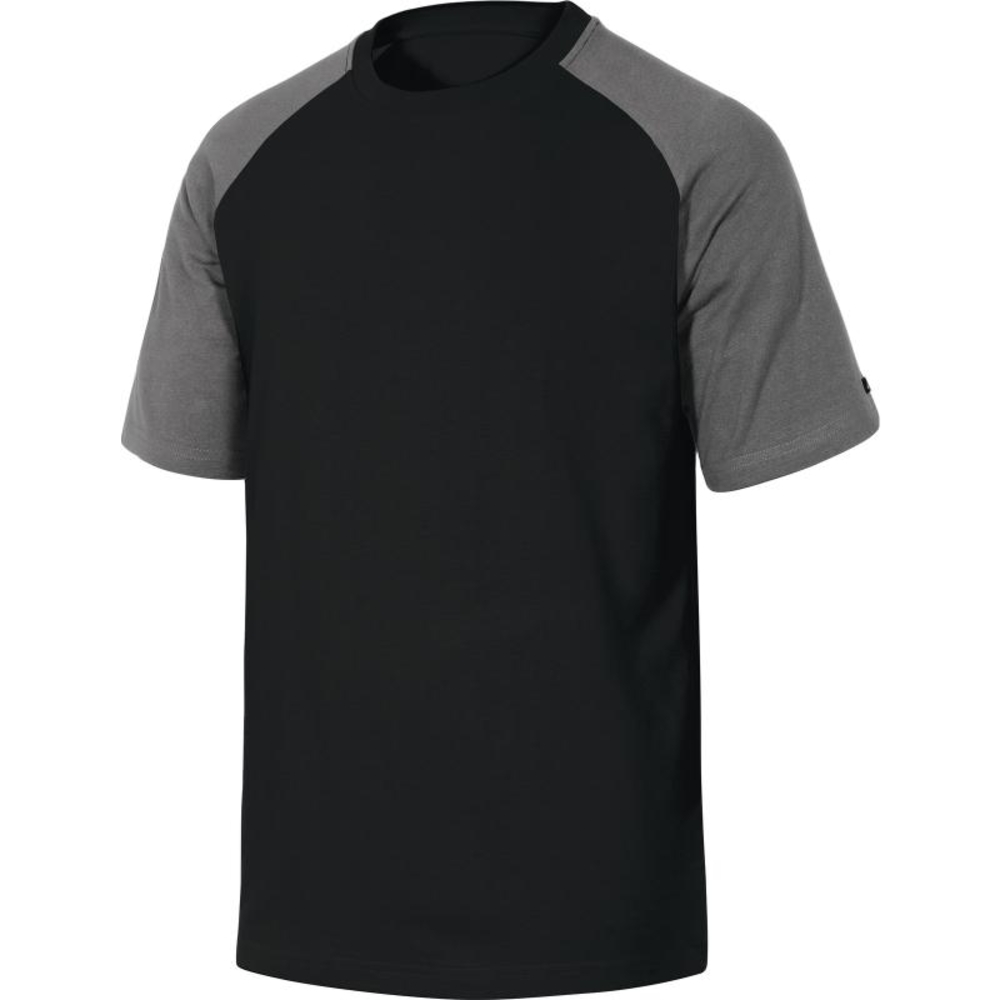 TEE-SHIRT DELTA PLUS 100% COTON GENOA NOIR-GRIS-GENOANO0