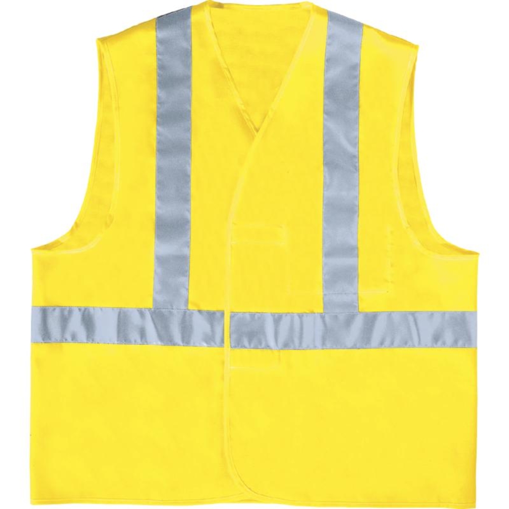 GILET DELTA PLUS HAUTE VISIBILITÉ POLYESTER JAUNE FLUO- MONTAGE BAUDRIER - GILP4JA0