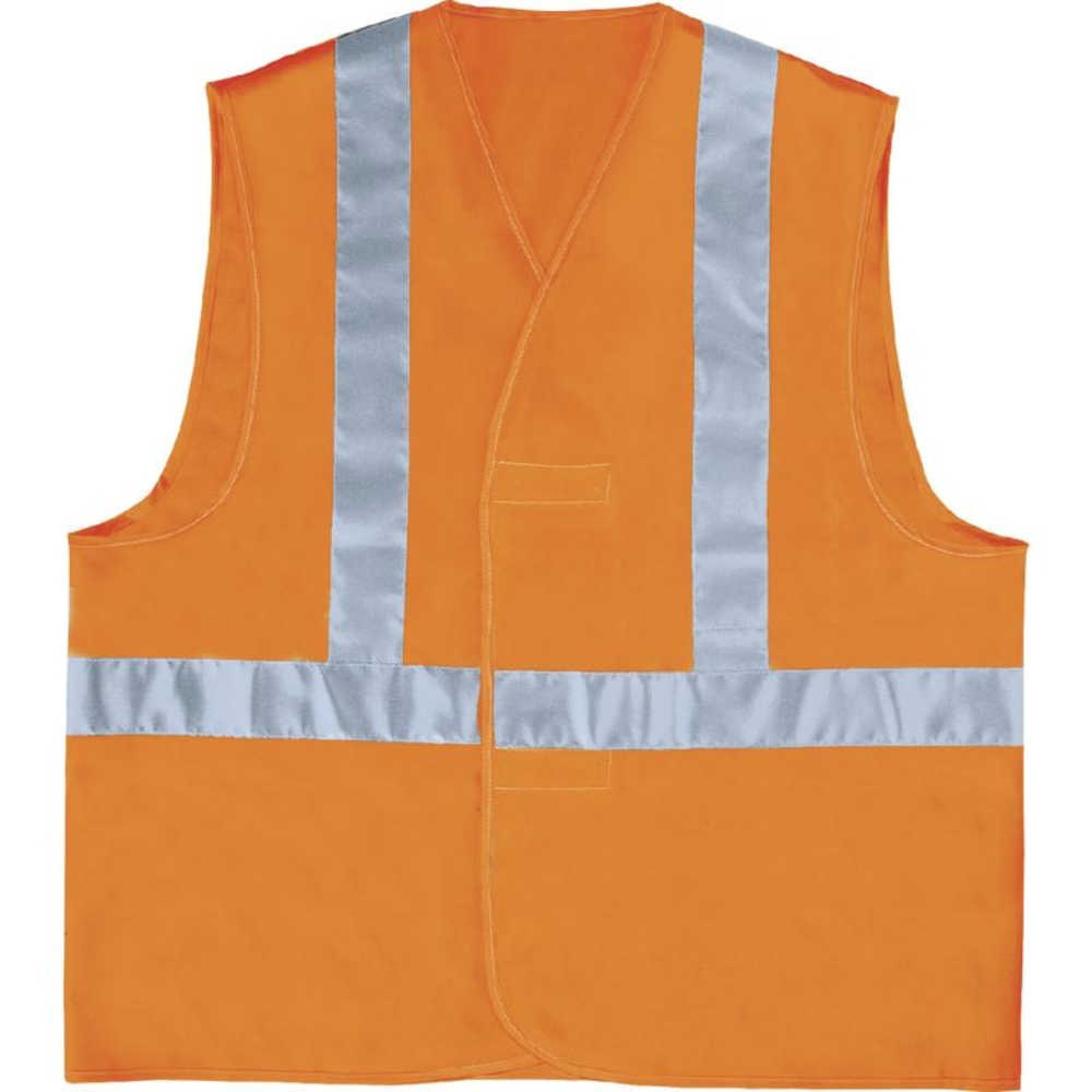 GILET DELTA PLUS HAUTE VISIBILITÉ POLYESTER ORANGE FLUO- MONTAGE BAUDRIER - GILP4OR0