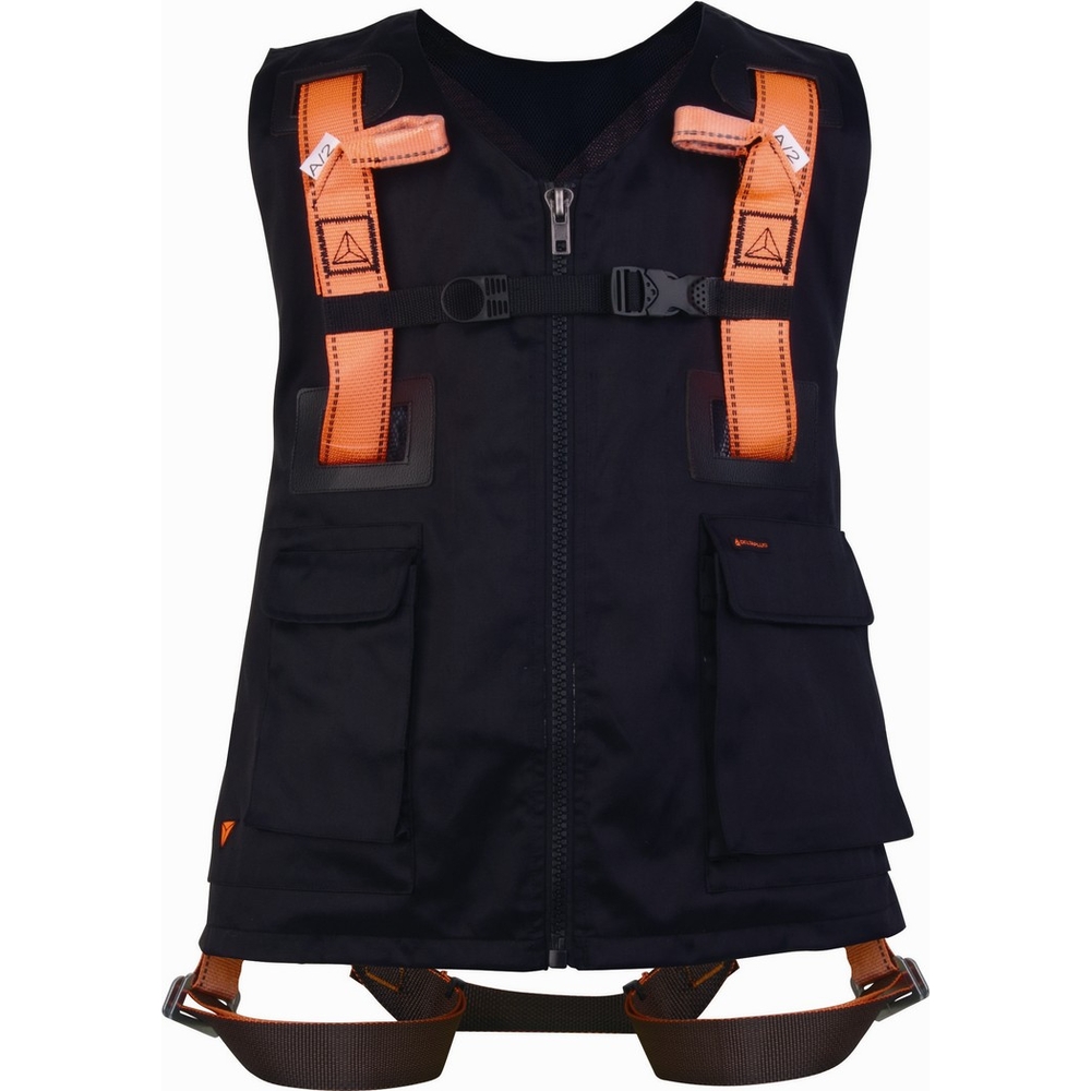 HARNAIS GILET DELTA PLUS 2 POINTS D'ACCROCHAGE (DORSAL/STERNAL) TAILLE L - HAR12GILNOGT