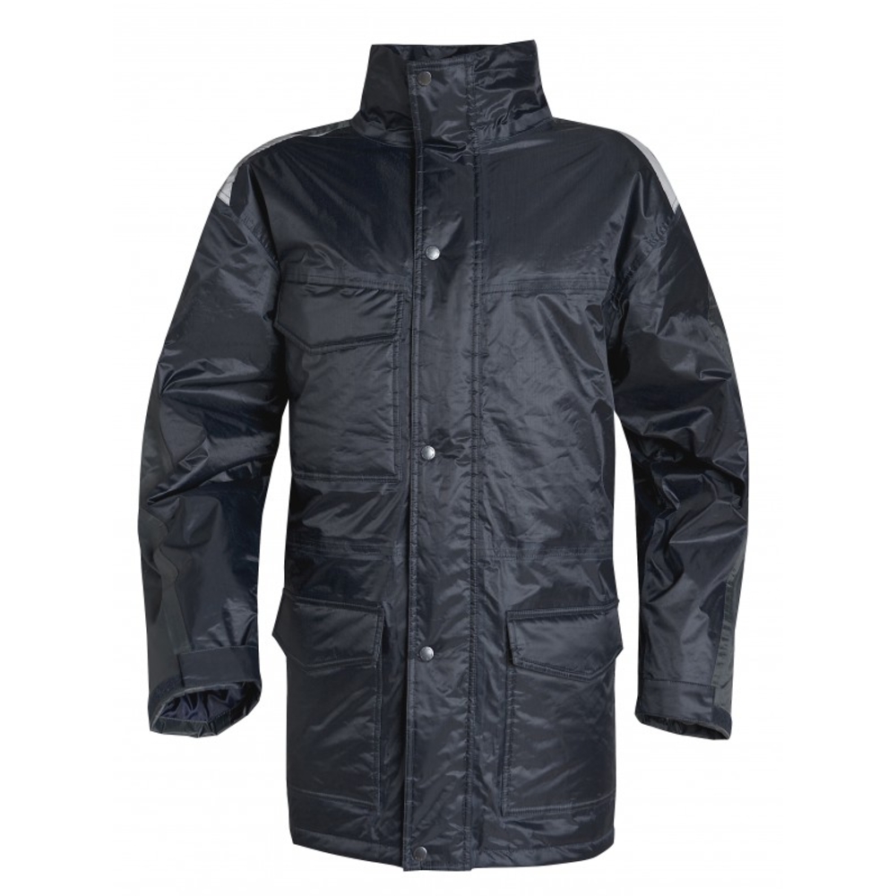 PARKA DELTA PLUS POLYESTER ENDUIT PVC BLEU MARINE / GRIS - HEDMAMG0