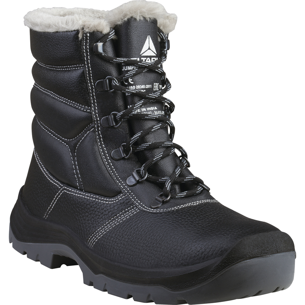 Chaussure de sécurité haute robuste fourrée noir DELTA PLUS JUMPER 3 S3 FUR HC SRC NO - JUMPER3S3HC 
