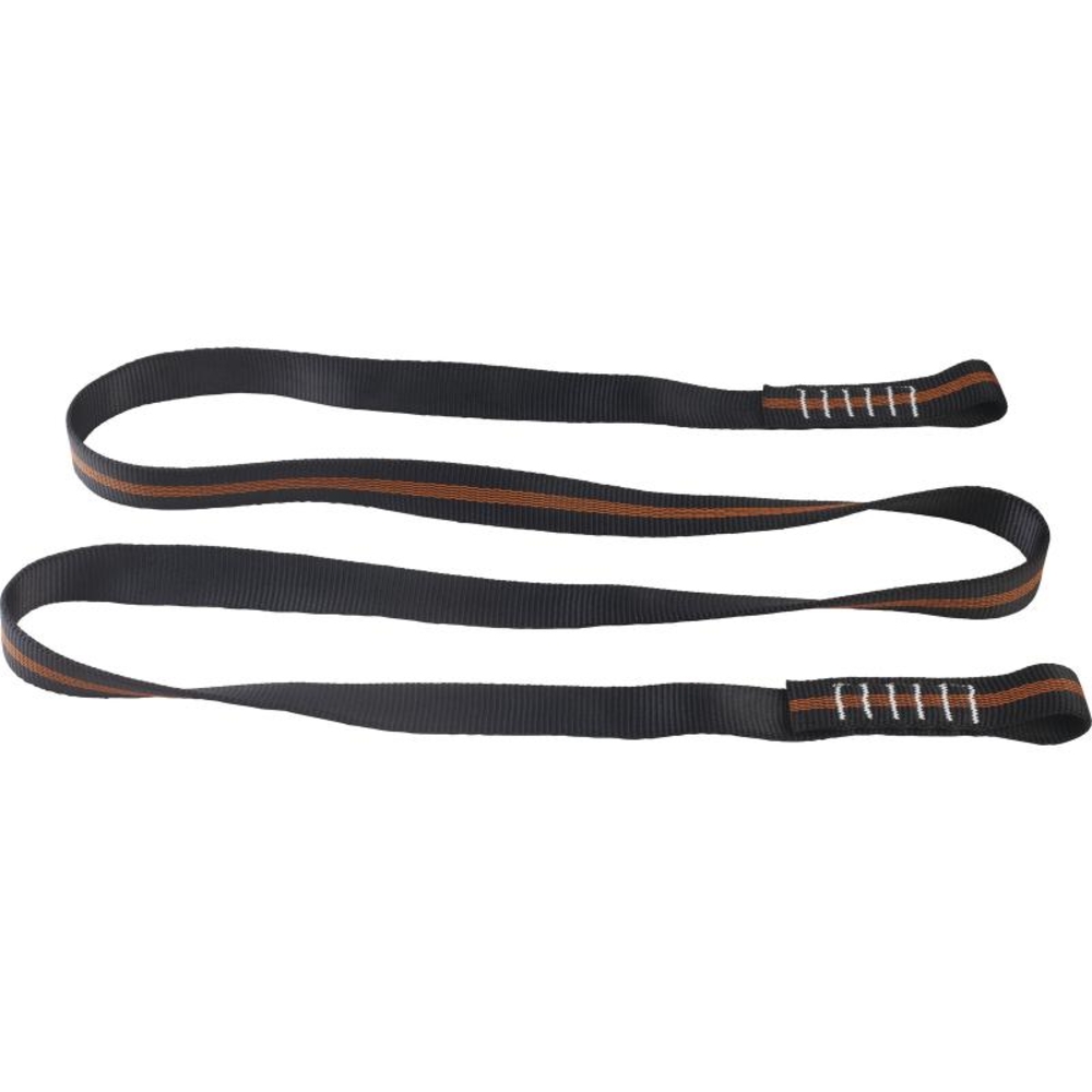 Longe et point d'ancrage en sangle tubulaire 1m 2 boucles cousues. largeur 25 mm. DELTA PLUS - LO030100