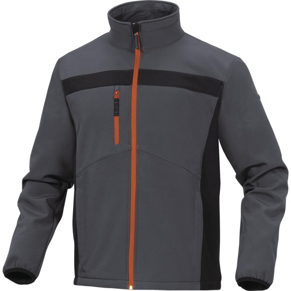 VESTE DELTA PLUS SOFTSHELL POLYESTER/ELASTHANNE GRIS ORANGE DELTA PLUS - LULE2GO0