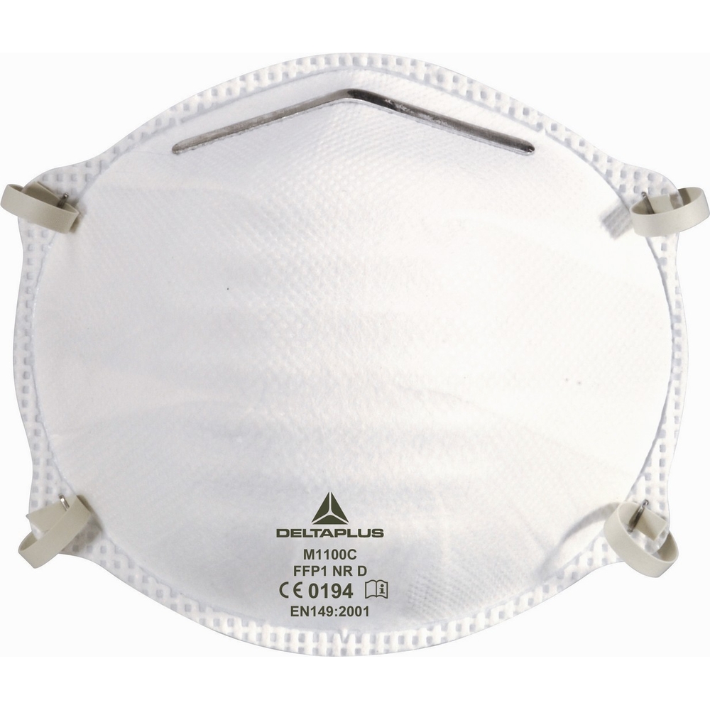 Boîte de 20 pièces faciales filtrantes FFP1 en fibre synthétique non tissée DELTA PLUS -M1100C