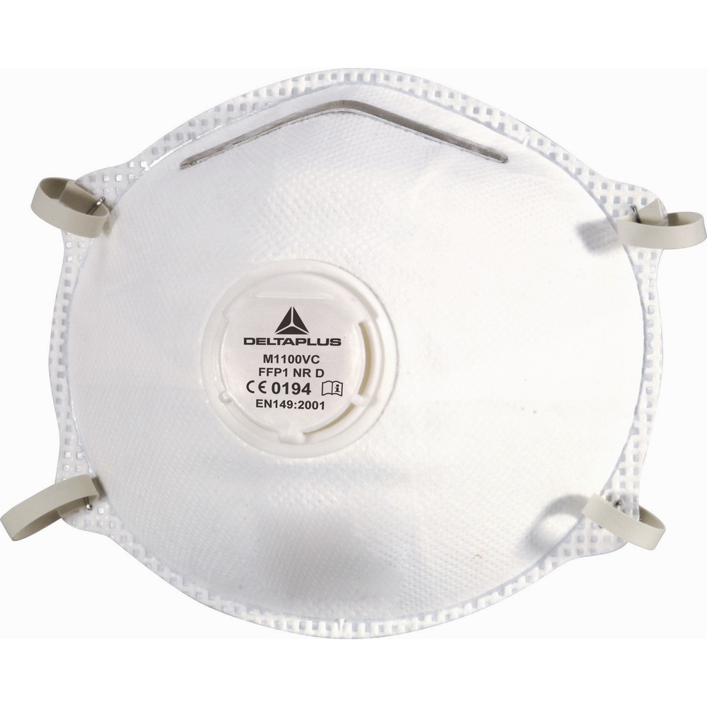 Boîte de 10 pièces faciales filtrantes FFP1 en fibre synthétique non tissée DELTA PLUS- M1100VC