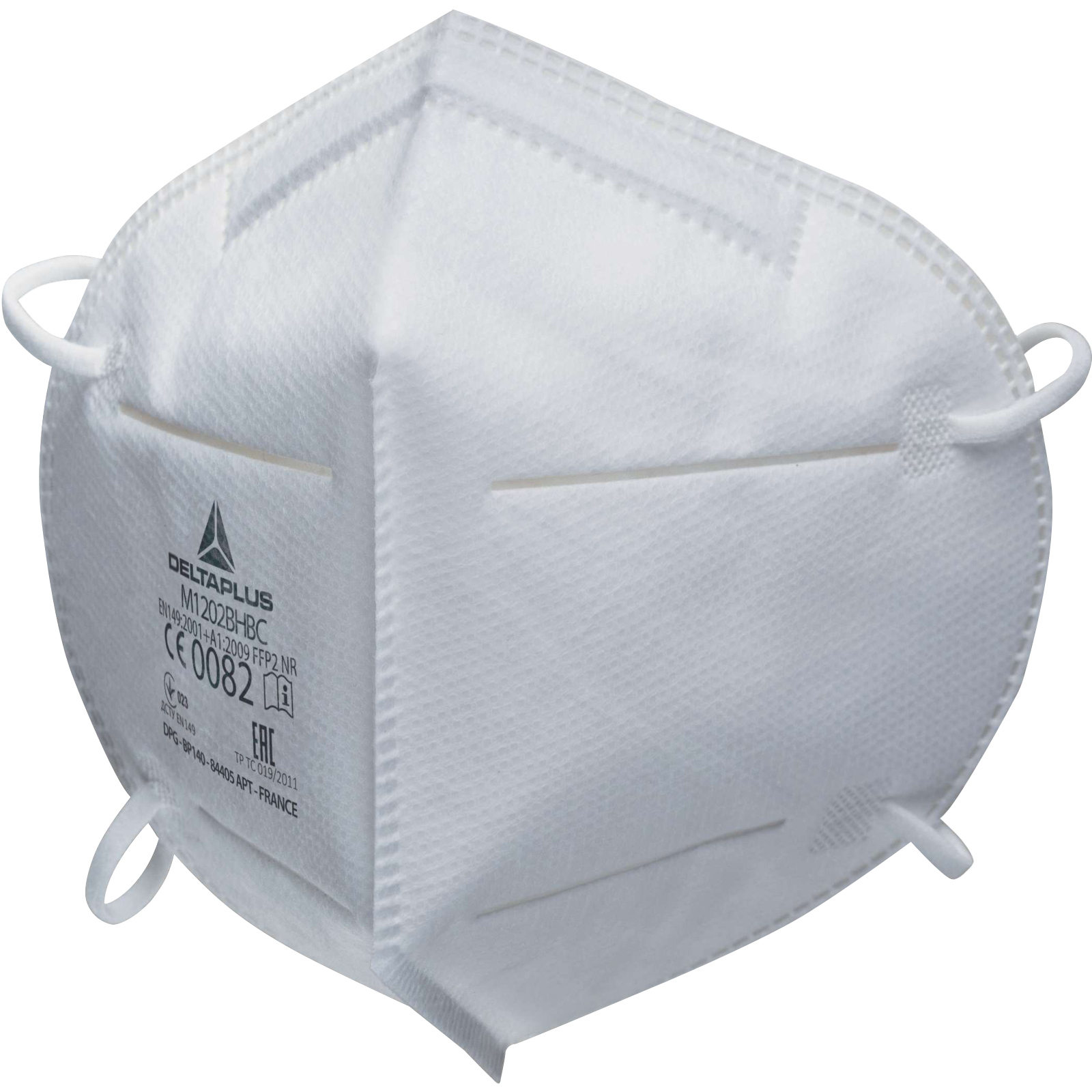 Masques respiratoires jetables P2 sans valve blanc DELTA PLUS M1202BHC