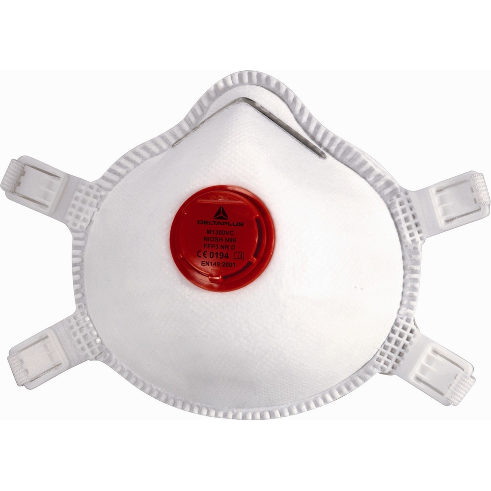 Boîte de 5 pièces faciales filtrantes FFP3 en fibre synthétique non tissée DELTA PLUS -M1300VC