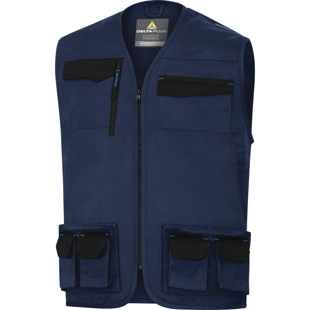 GILET DE TRAVAIL DELTA PLUS MACH2 BLEU MARINE - M2GI3BM0