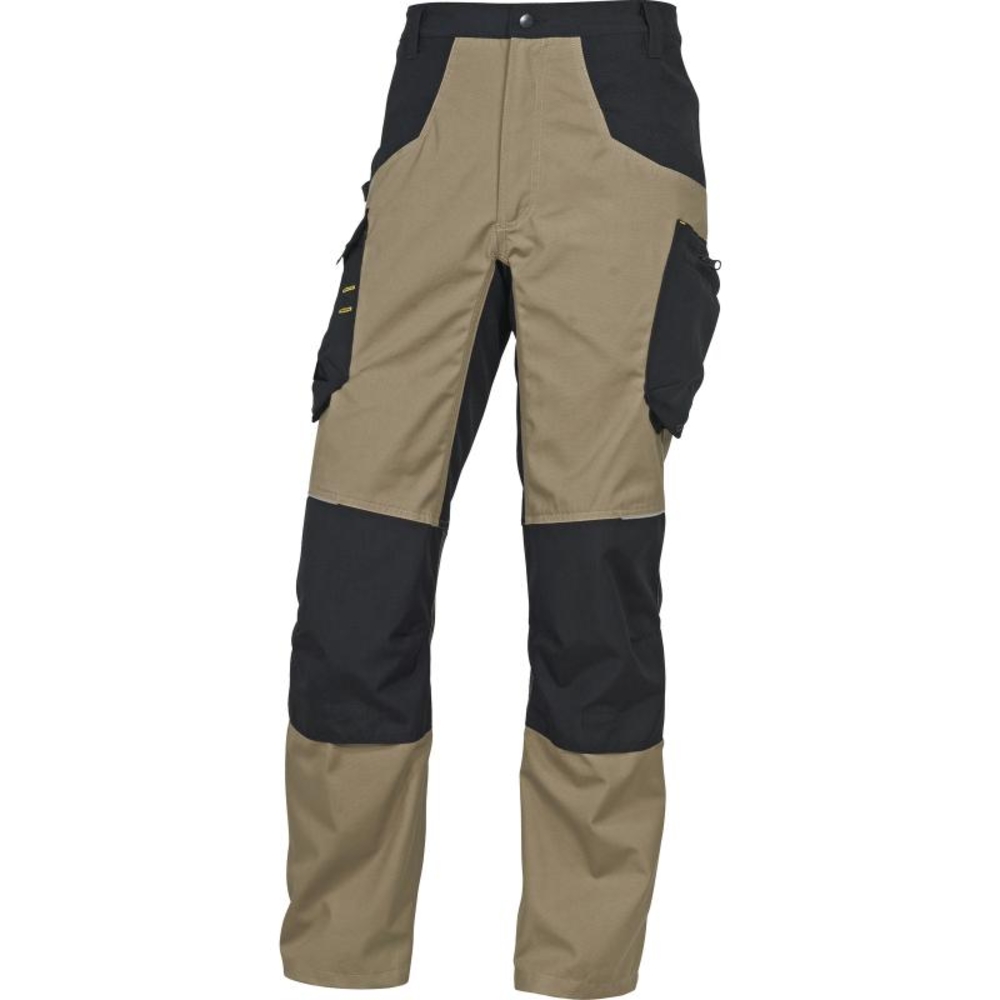 PANTALON DE TRAVAIL DELTA PLUS MACH SPIRIT 60% COTON / 40% POLYESTER 270 G/M² BEIGE-NOIR - M5PA2BN