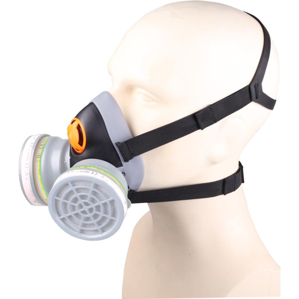 Demi-masque DELTA PLUS bi filtre 2 galettes filtrantes vendues séparément - M6400EGT