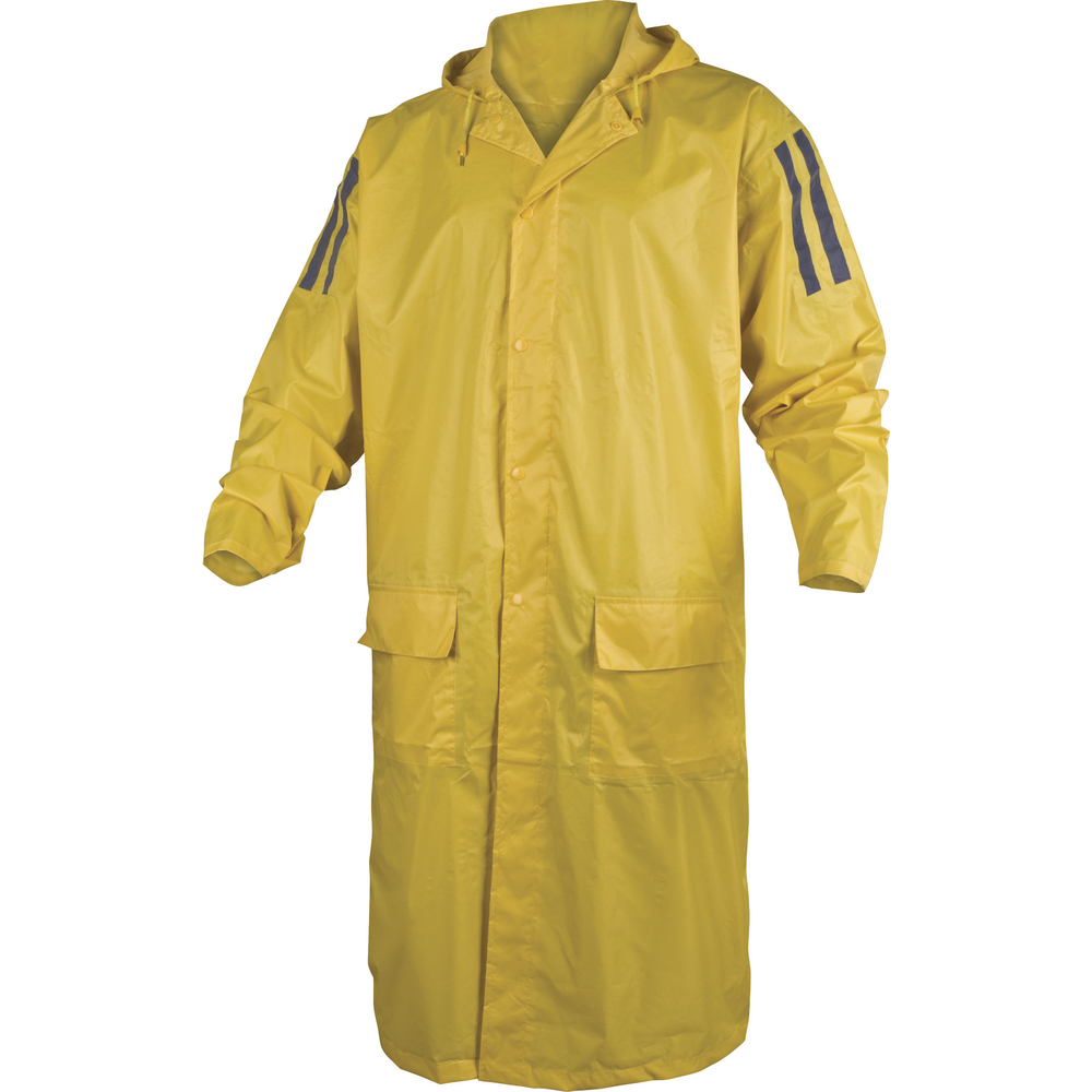 MANTEAU DE PLUIE DELTA PLUS POLYESTER ENDUIT PVC JAUNE MA400 - MA400JA0