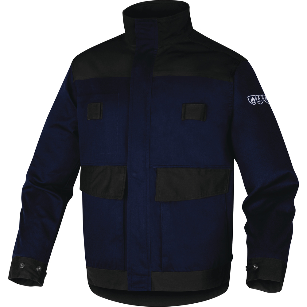 VESTE DE TRAVAIL MAIVE2 EN COTON TRAITE NON FEU DELTA PLUS - MAIV2BM