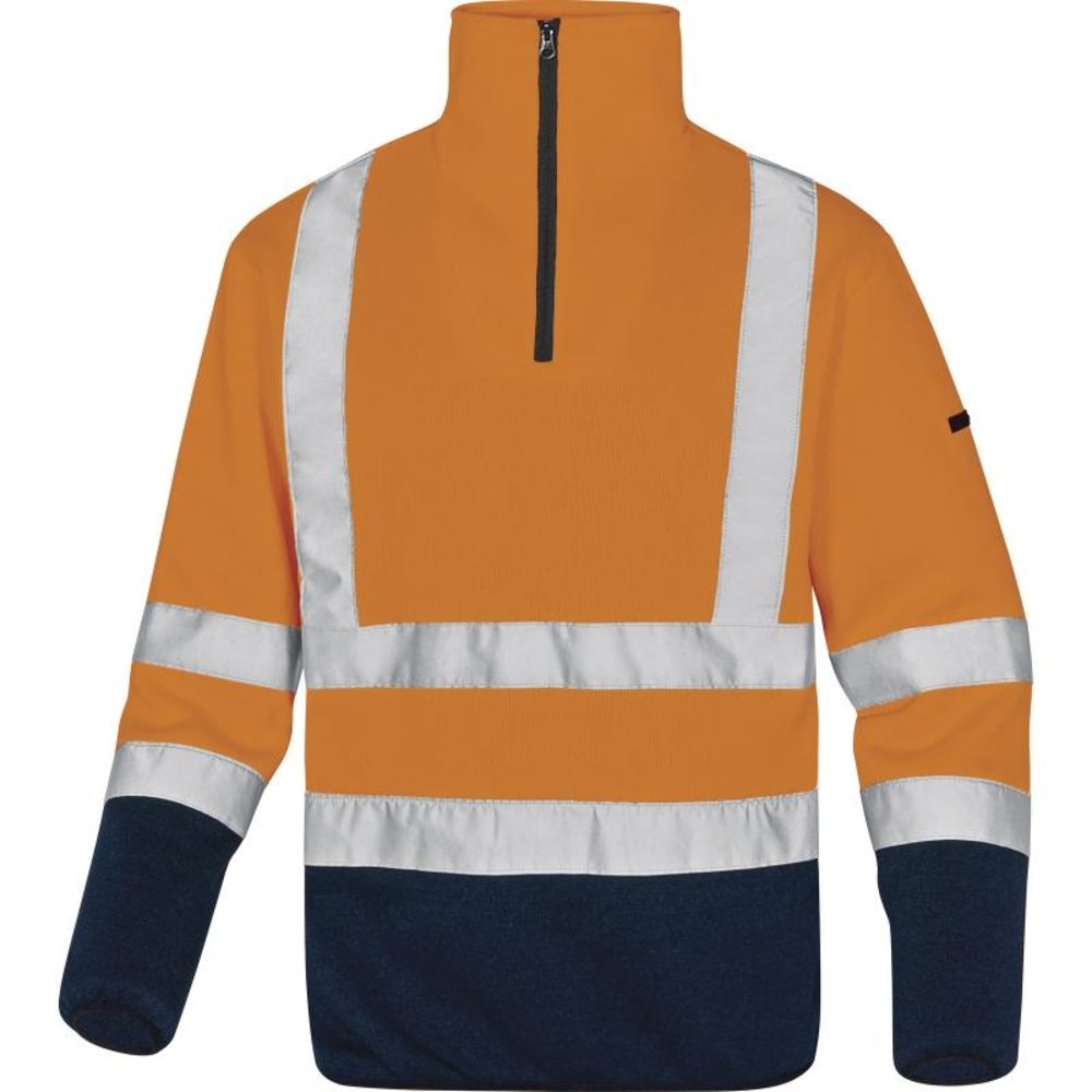 Pull polaire aspect pull polyester haute visibilité DELTA PLUS - D020MARHVOM0