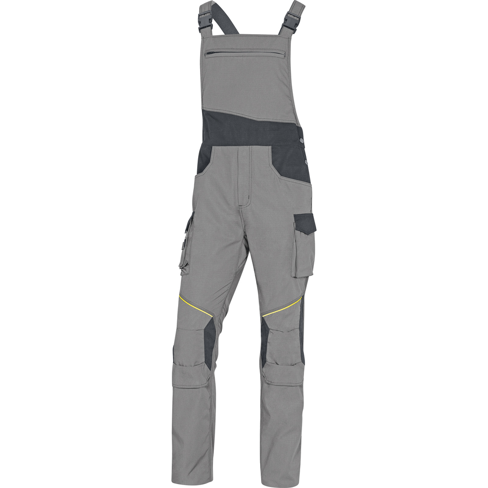 SALOPETTE DE TRAVAIL DELTA PLUS MACH2 CORPORATE EN POLYESTER / COTON RIPSTOP GRISE - D020MCSA2GR