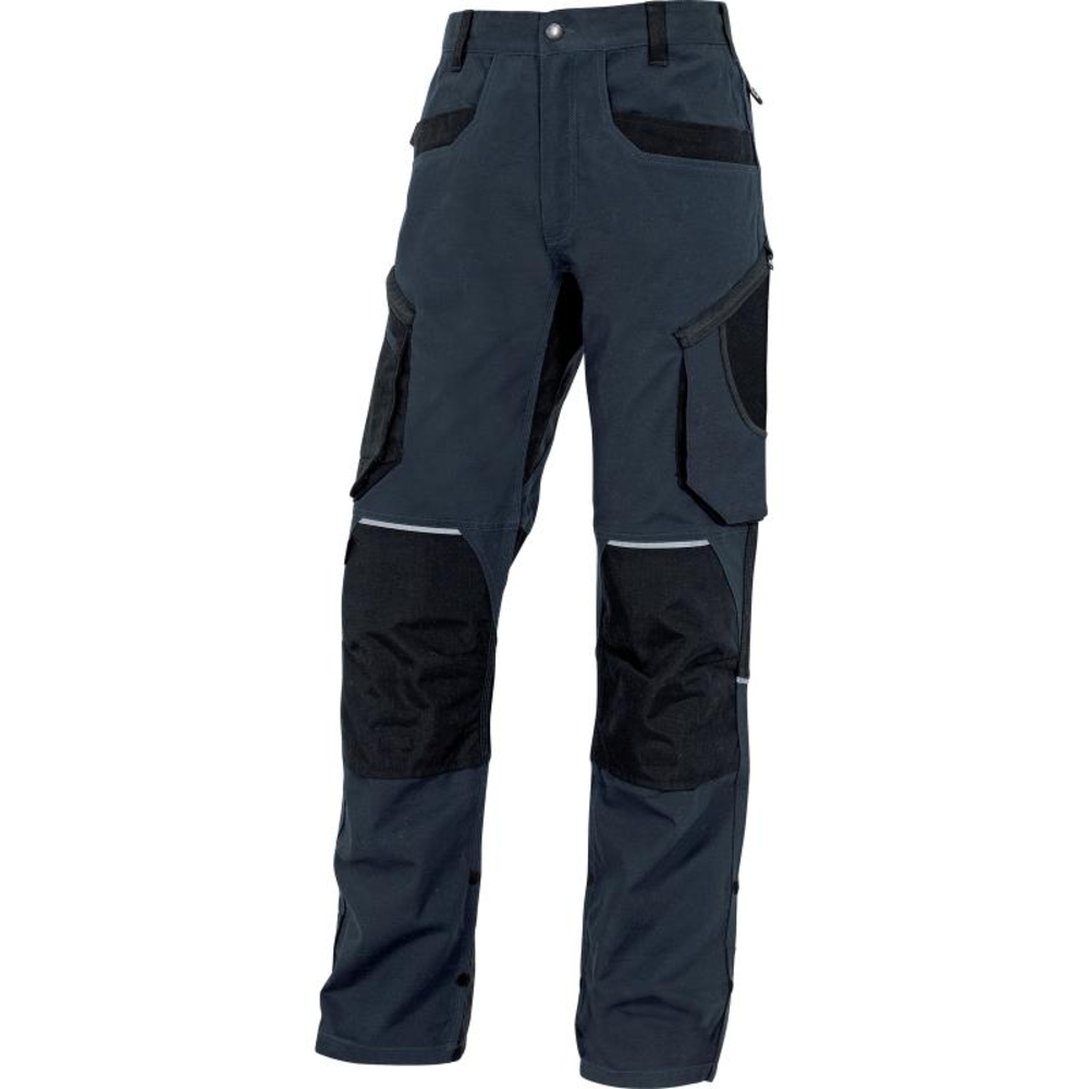 PANTALON DE TRAVAIL DELTA PLUS MACH ORIGINALS EN COTON / ELASTHANE BLEU MARINE - MOPA2BM0