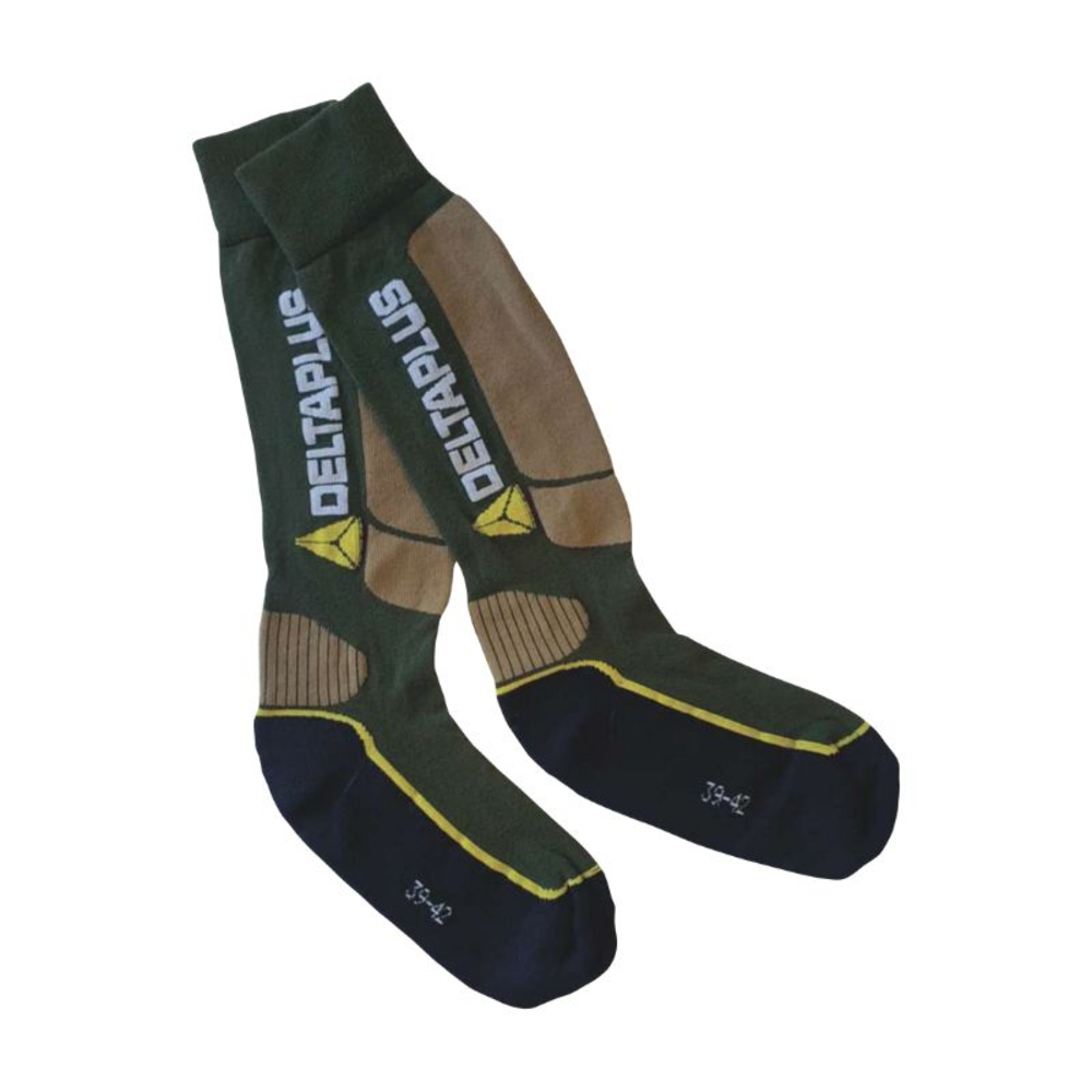 Chaussettes antistatiques et antibactériennes kaki DELTA PLUS - PRATOVE