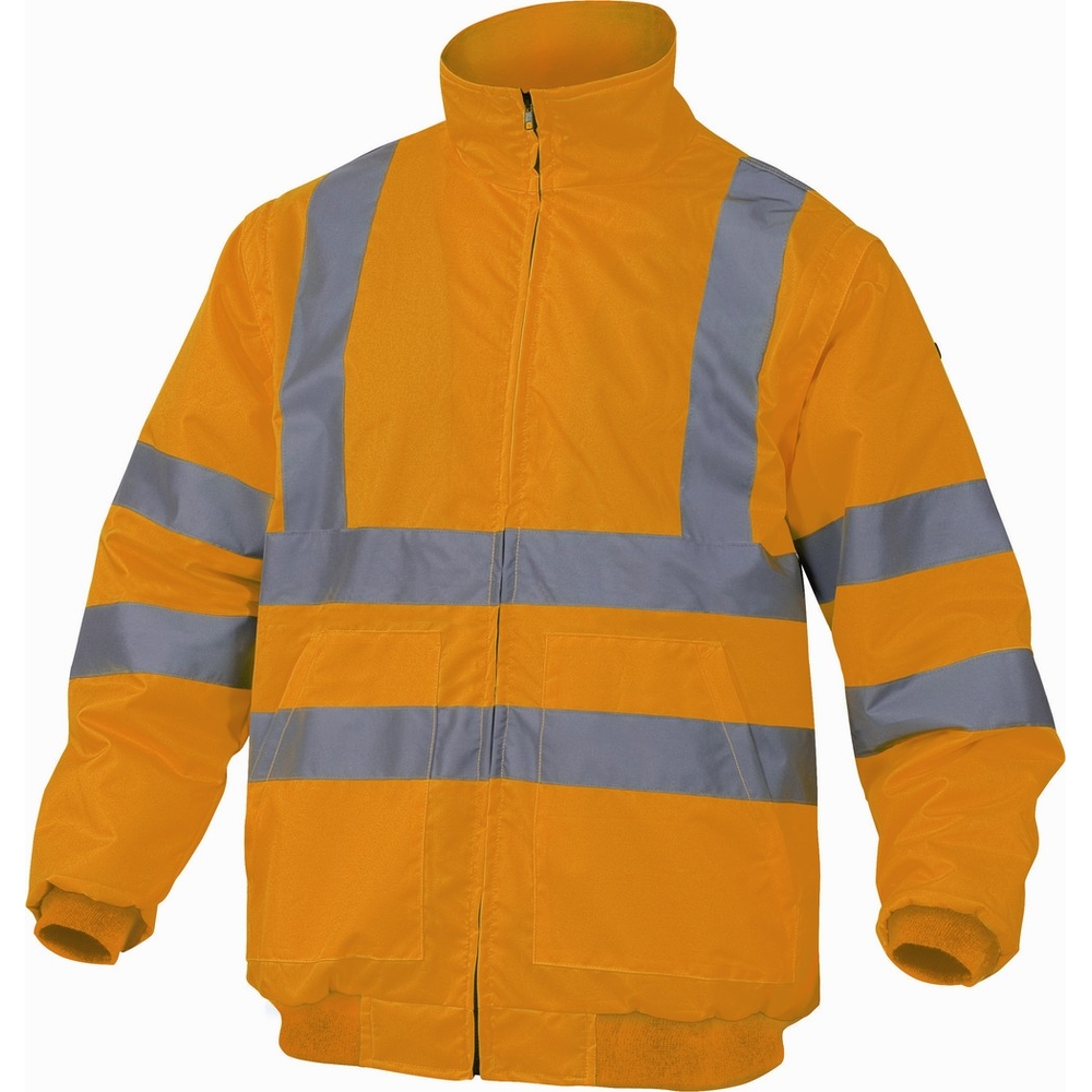 BLOUSON DELTA PLUS HAUTE VISIBILITÉ POLYESTER OXFORD ENDUIT PU ORANGE - RENO HV - RENHVOR0