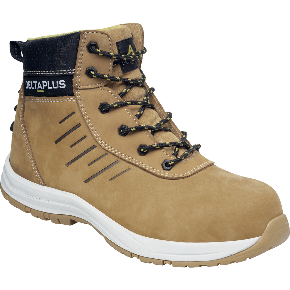 Chaussure haute de sécurité beige DELTA PLUS S3S SR SAGA2 - SAGA2S3SBE