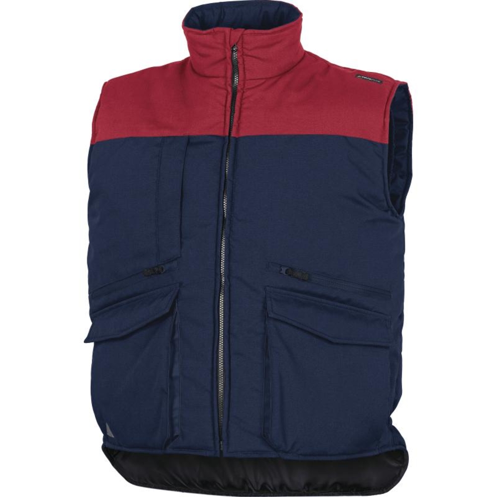 GILET DELTA PLUS MULTIPOCHES POLYESTER / COTON BLEU MARINE ROUGE SIERRA2 - SIER2BR0