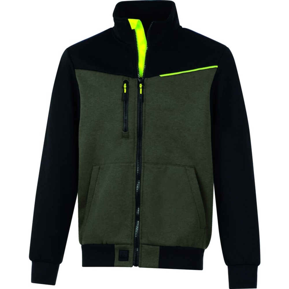 VESTE SWEAT À COL MONTANT SWABI KAKI - DELTA PLUS - SWABIKA
