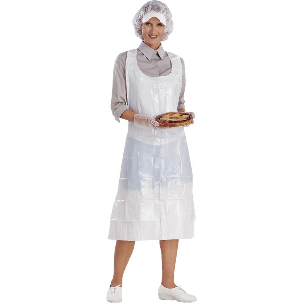 100 TABLIERS POLYETHYLENE EPAISSEUR 20 MICRONS DELTA PLUS -TABPO02